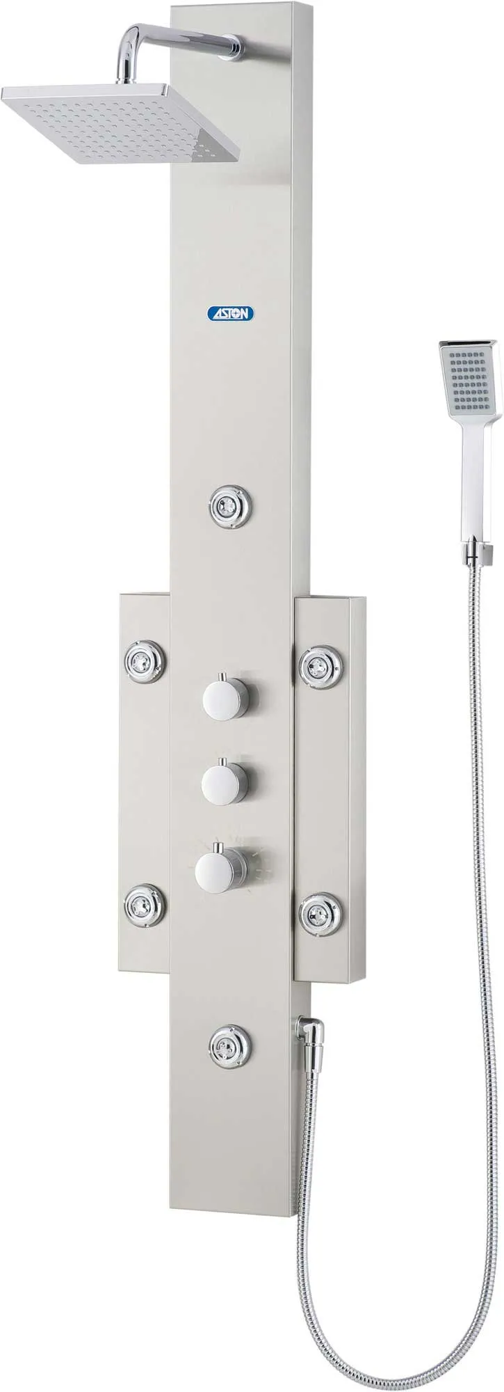Aston Dual Function Shower Panel with Six Body Jets