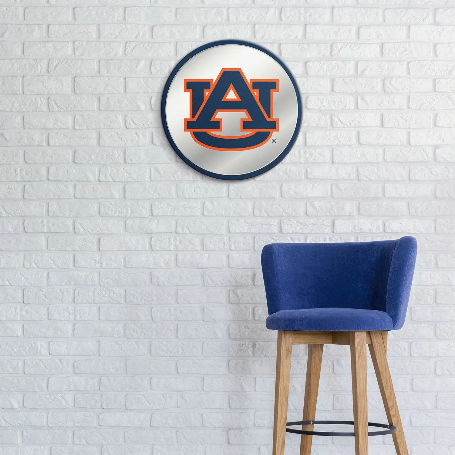 Auburn Tigers: Modern Disc Mirrored Wall Sign