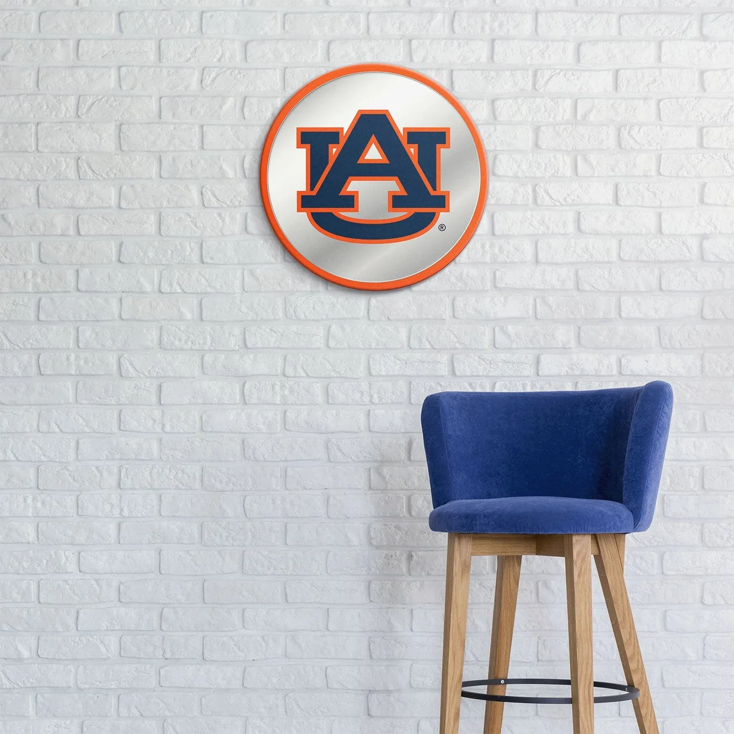 Auburn Tigers: Modern Disc Mirrored Wall Sign