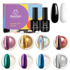 Aurora Iridescent- Holographic Chrome Nail Powder Kit