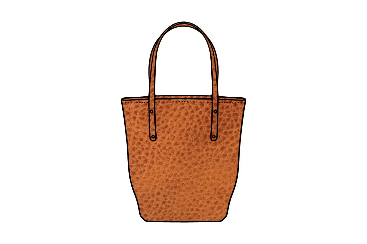 AVERY LEATHER TOTE BAG - SLIM LARGE - HONEY