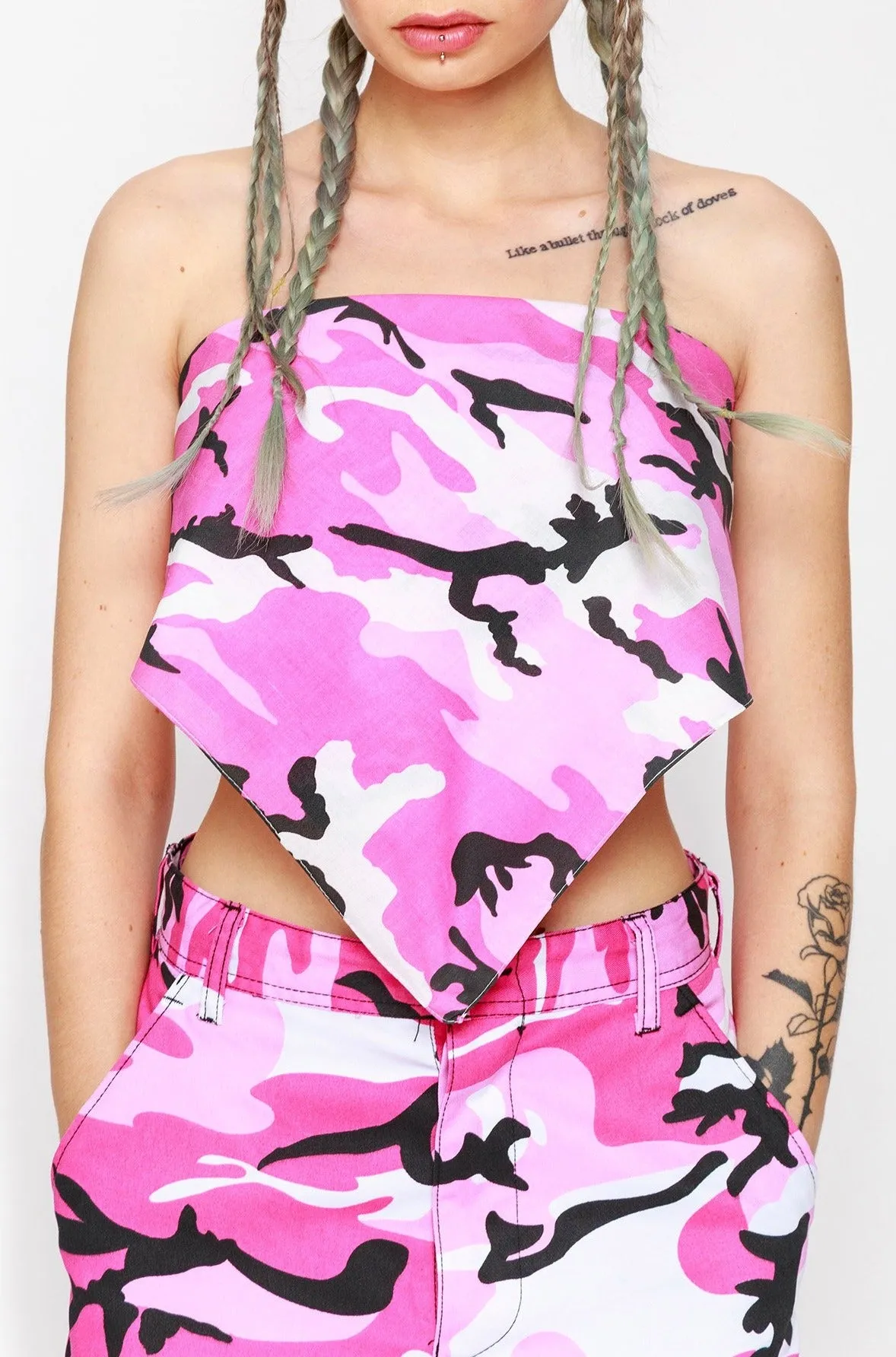 Baby Girl Camo Bandana