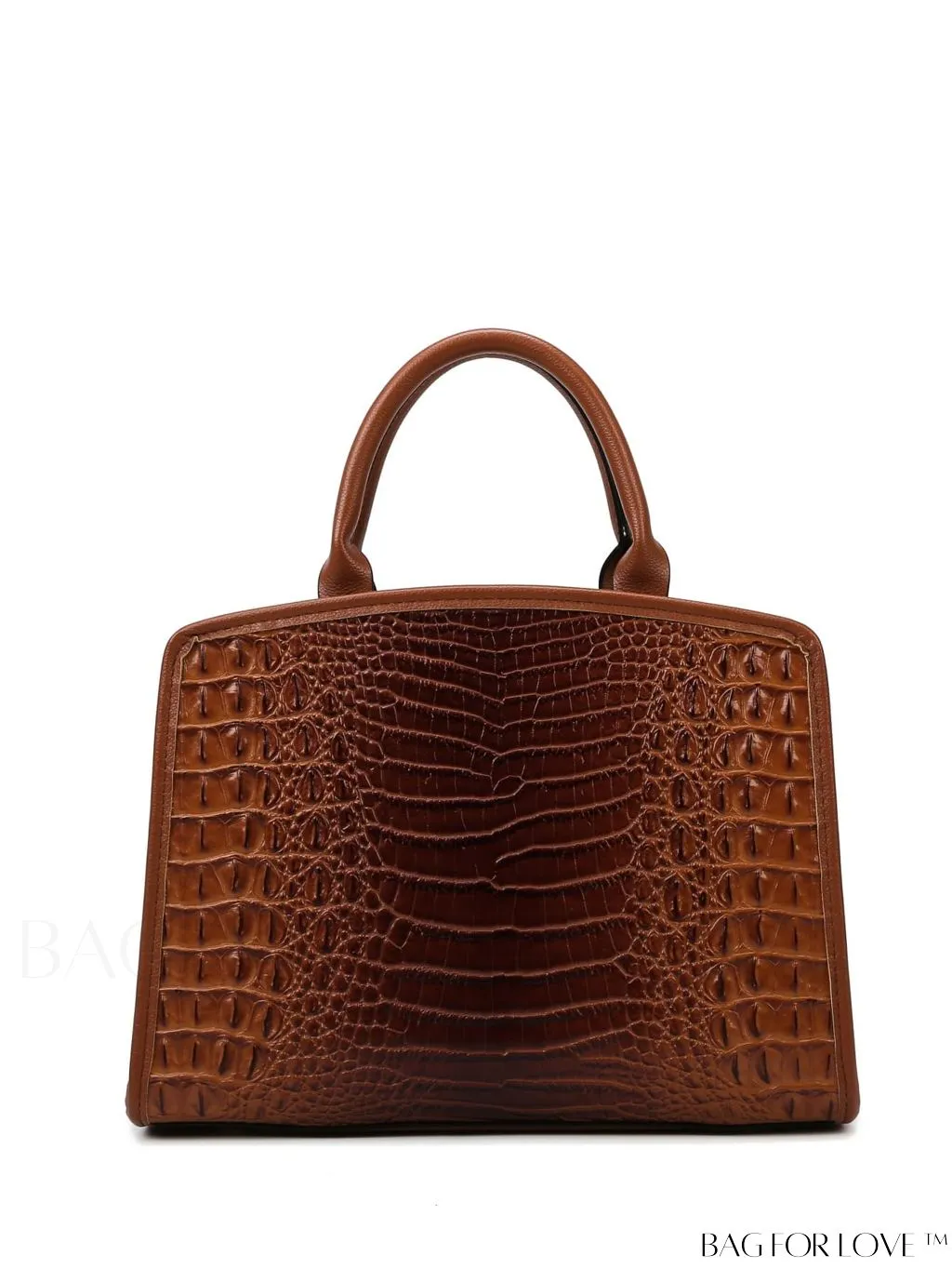 BagForLove - Stylish Crocodile Patterned PU Leather Tote Bag for Women with Large Capacity