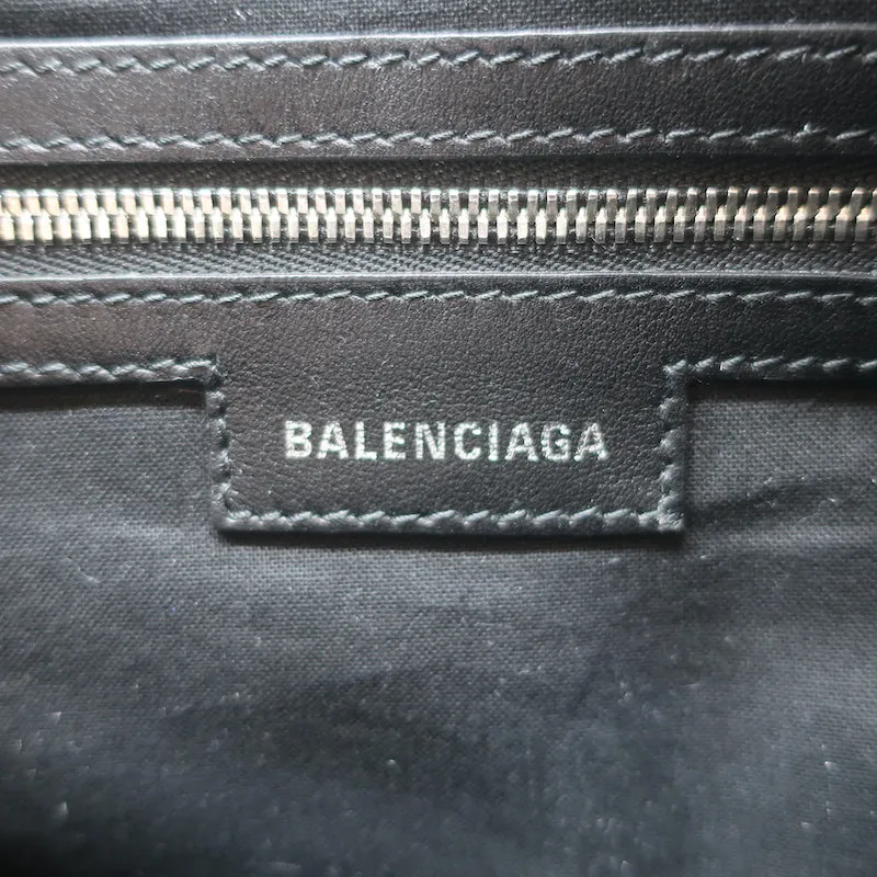 Balenciaga Le Cagole Small Shoulder Bag Black BB Monogram Denim