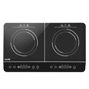 Baridi Portable Induction Hob with 2 Cooking Zones 60cm - Black - B