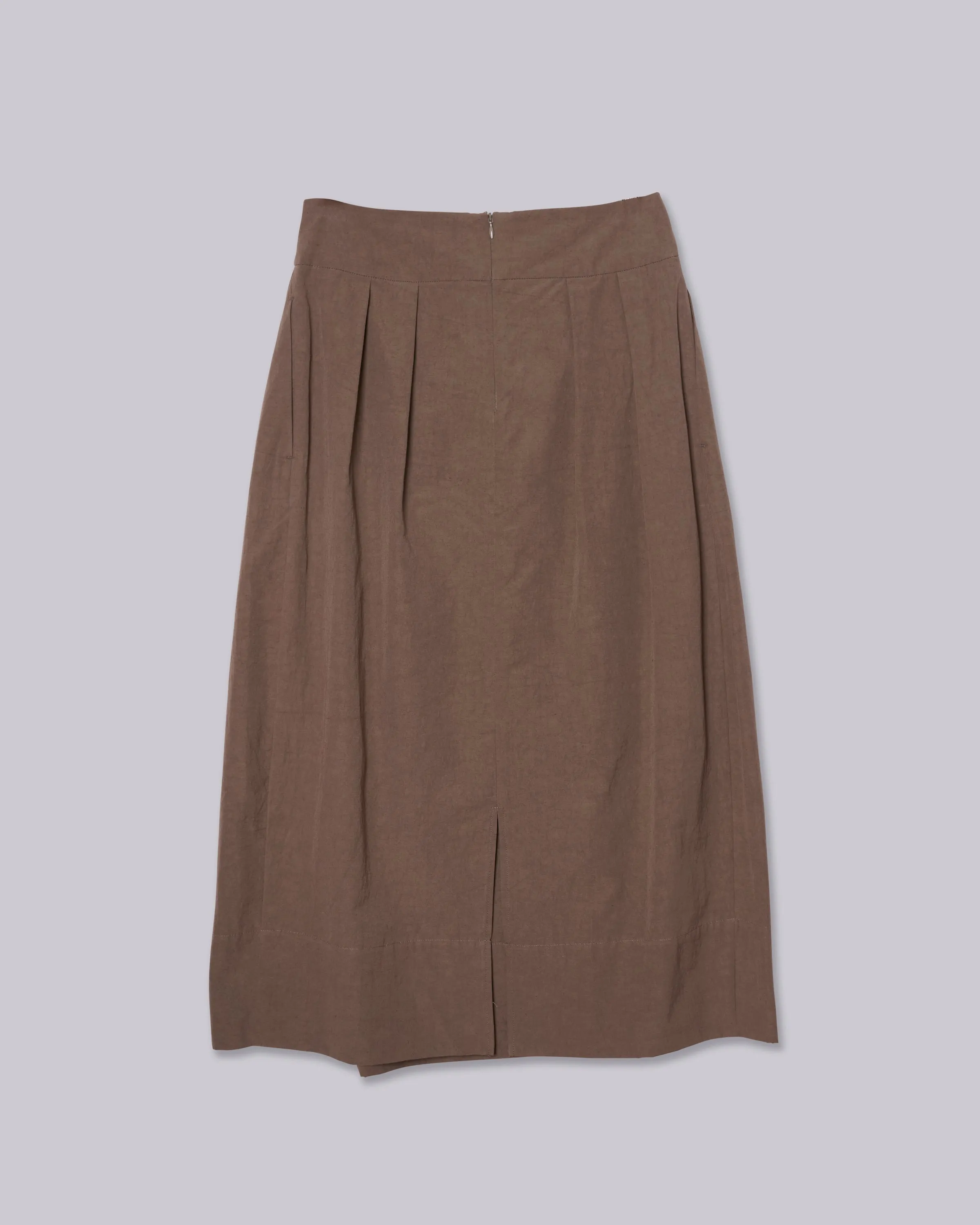 Barrel Skirt in Moss Gray