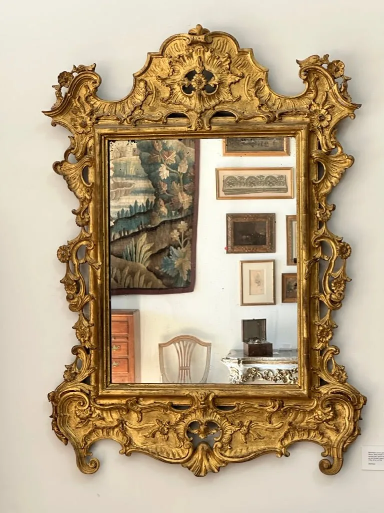 Beautifully Carved, Gilded French 18th Century Mirror