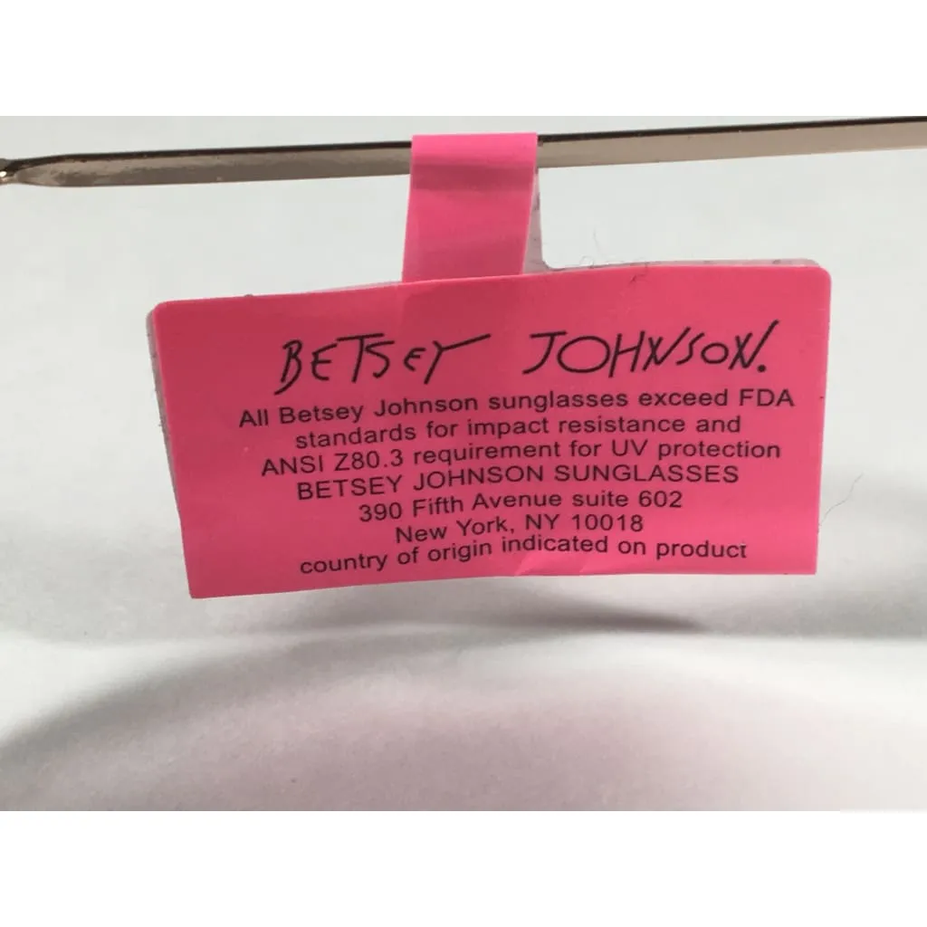 Betsey Johnson BJ465139 Round Heart Sunglasses Yellow Green Coral Flash Gold Red 55