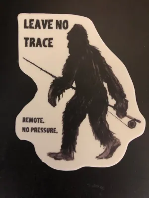 Bigfoot Leave No Trace Decal