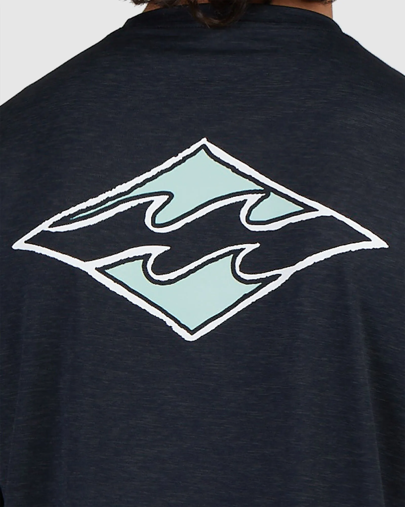 BILLABONG DIAMOND SHORELINE LOOSE FIT SS BLACK HEATHER