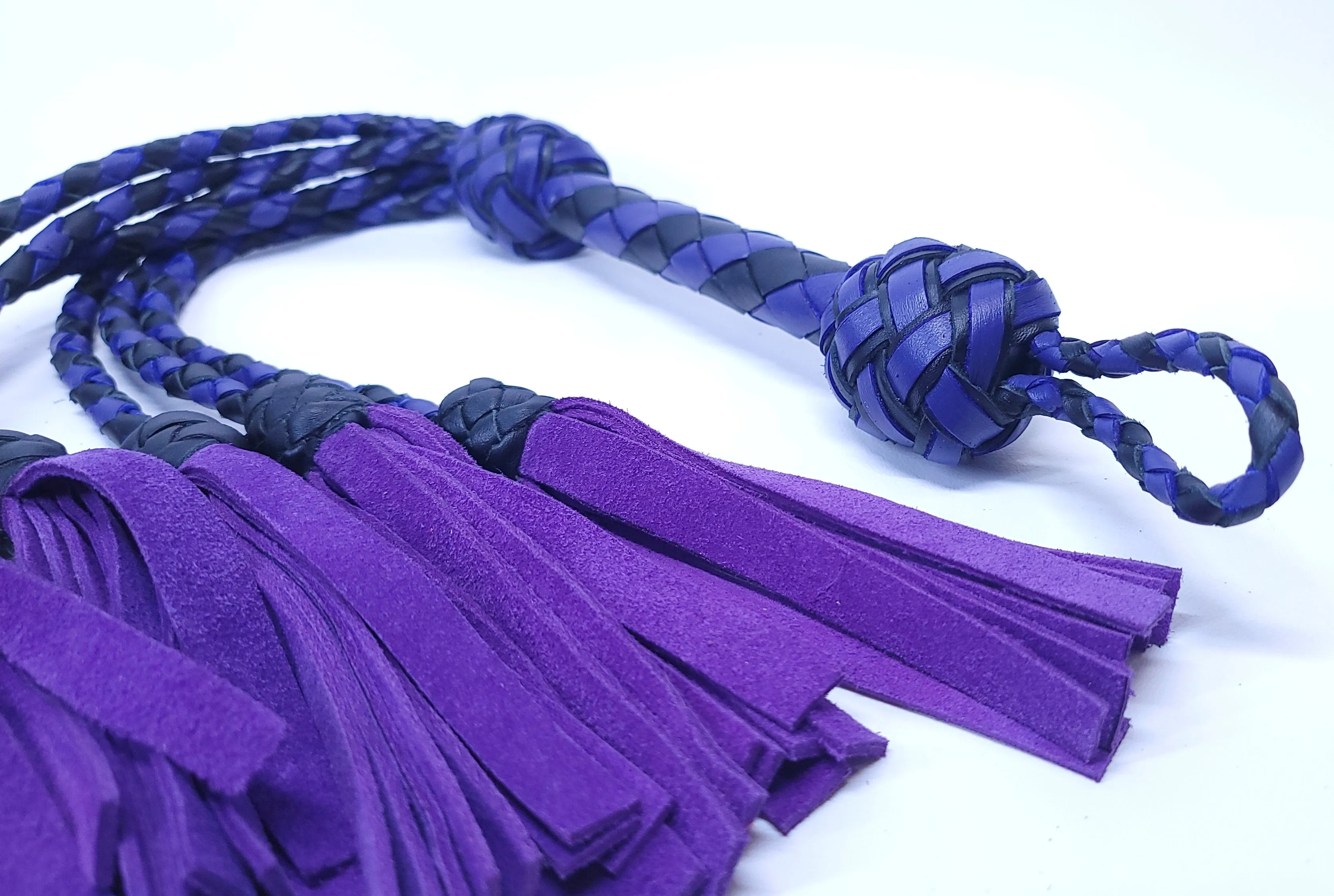 Black and Purple Suede Thumper- Made to Order