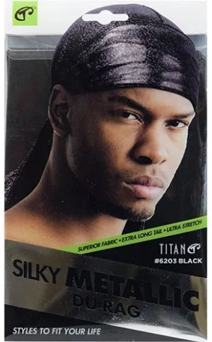 Black Metallic Durag
