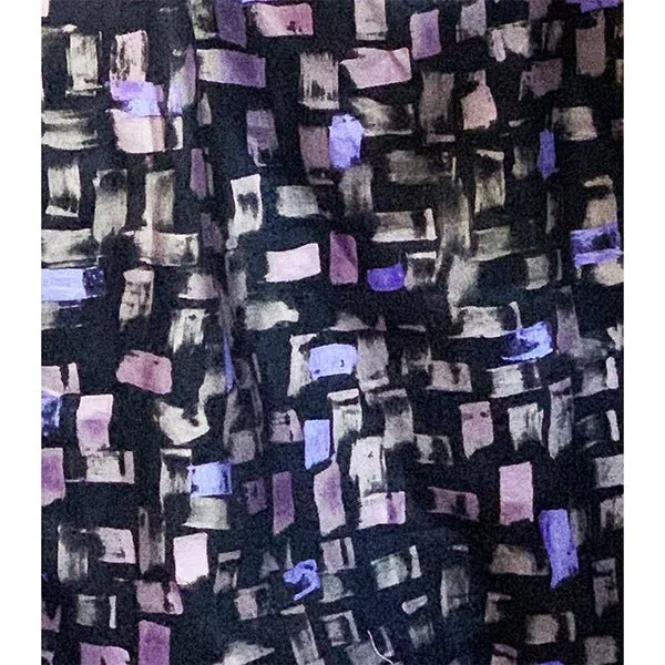 Black Patterned Curtains - Curtains & Drapes - Set of 2