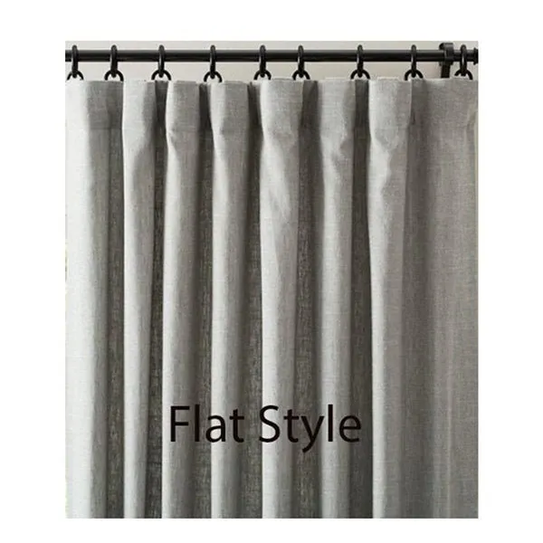 Black Patterned Curtains - Curtains & Drapes - Set of 2