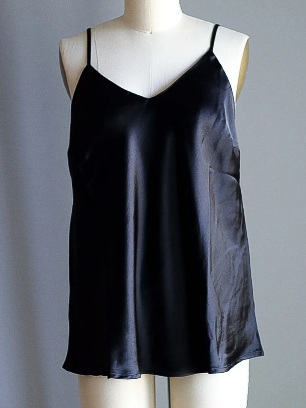 Black Silky Camisole Top