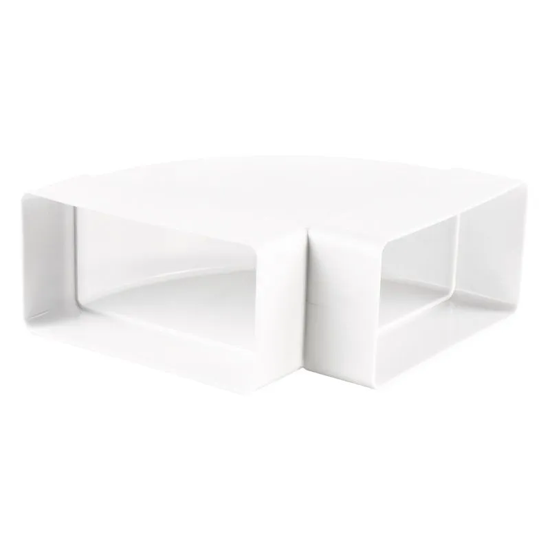 Blauberg Flat Plastic Ducting Horizontal 90 Degree Bend - 220x90mm