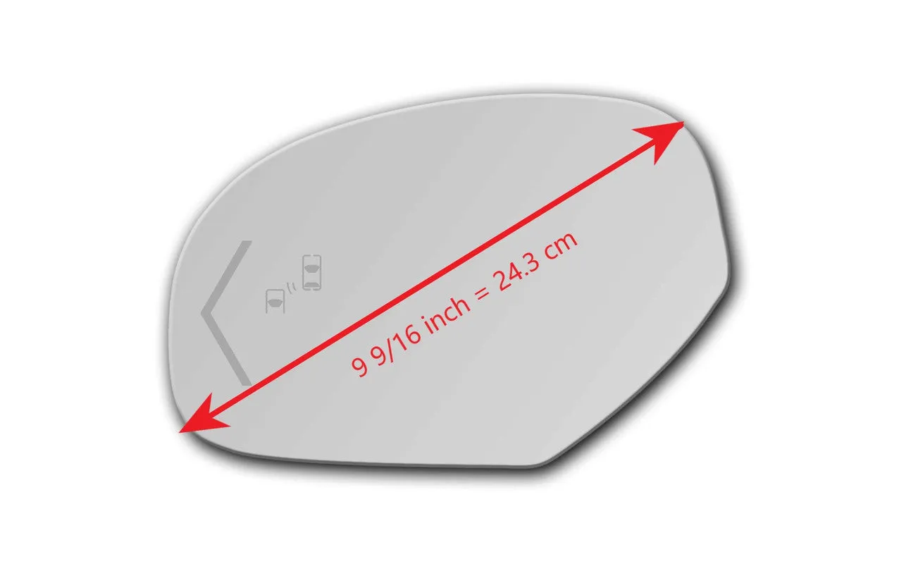 Blind Spot Turn Signal Fit Over Auto-dimming Mirror Glass for GMC Yukon 2009 - 2014