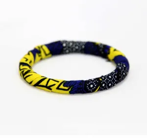 Bluestreak Slim Ankara Bangle