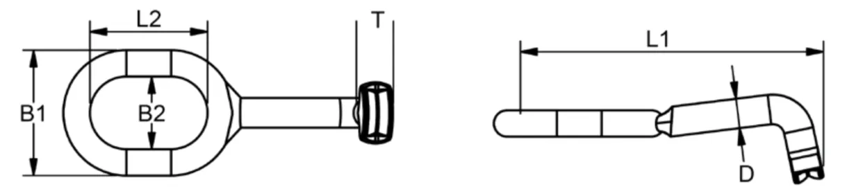Bluewave "T Rope Eye for 3 mm rope
