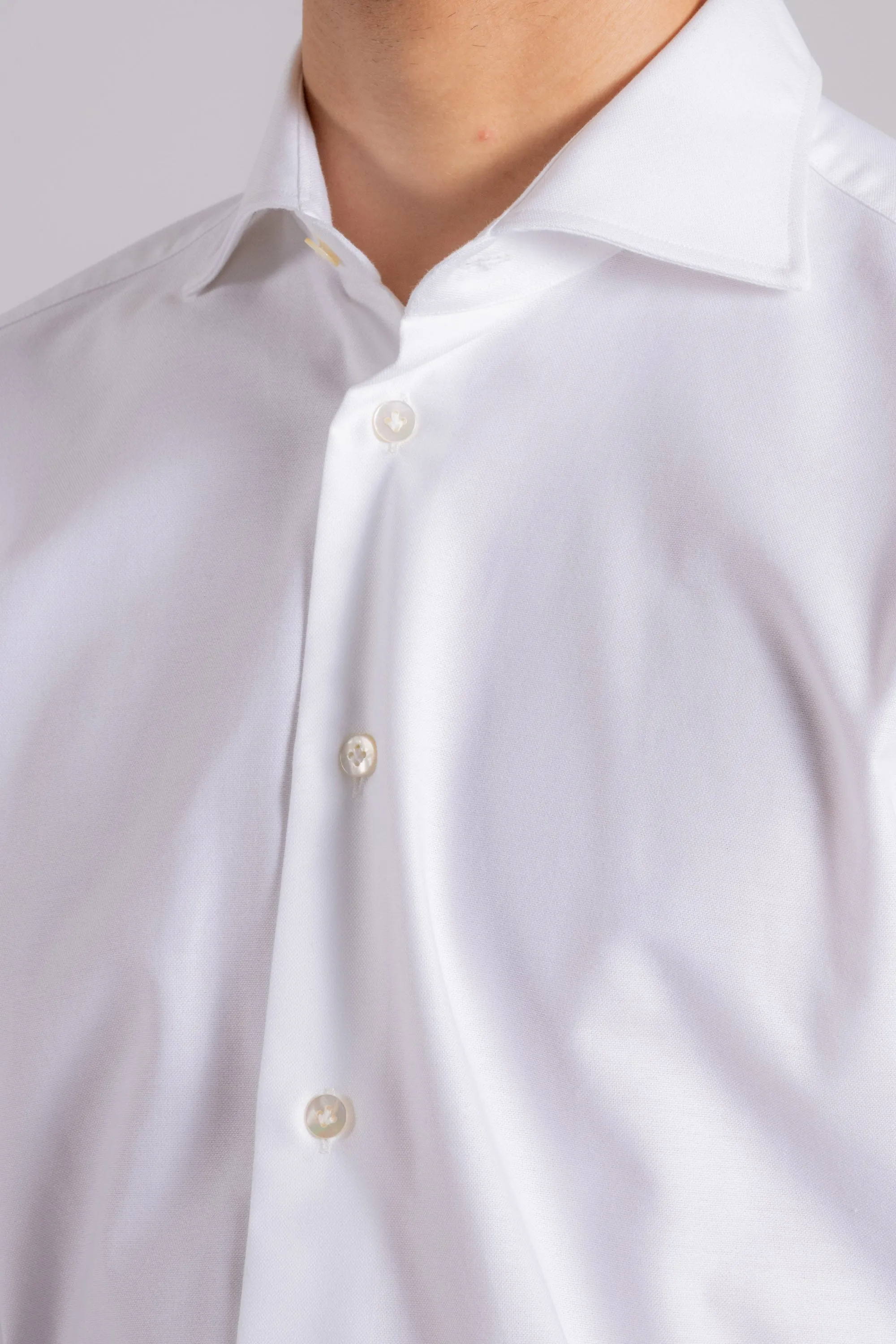 Borriello Camicia 100% Cotone Bianco