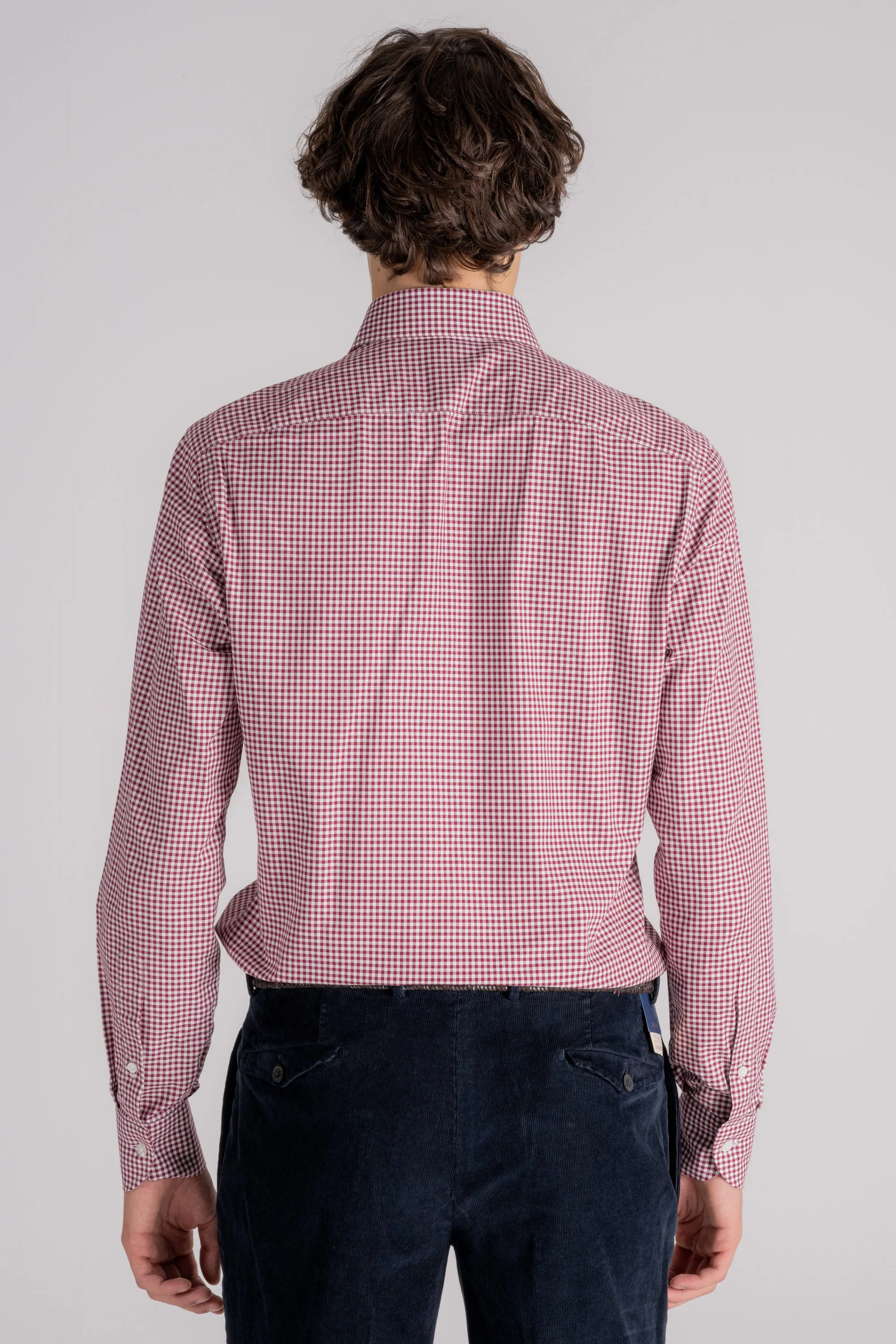 Borriello Camicia 100% Cotone Rosso
