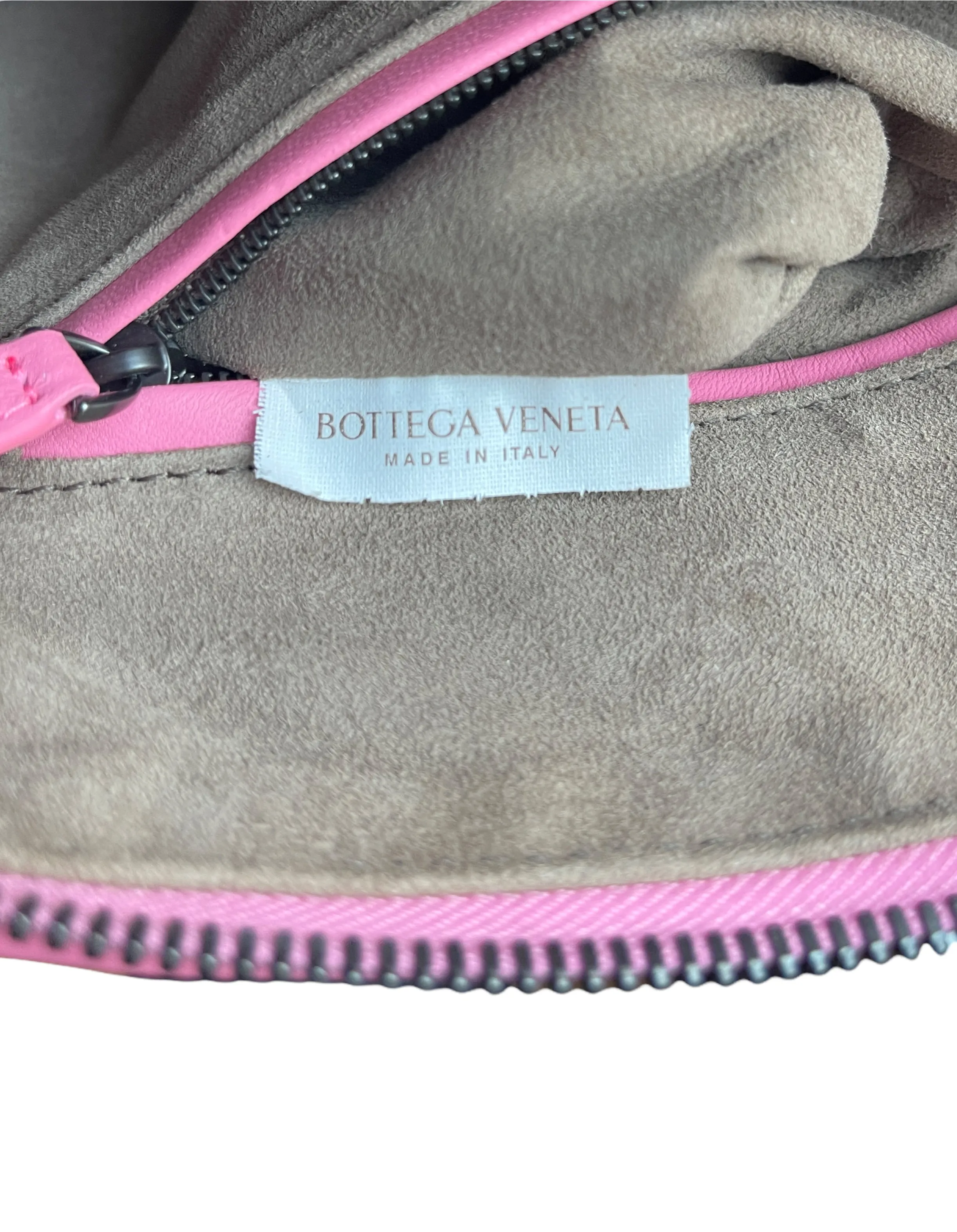 Bottega Veneta Pink Nappa Intrecciato Nodini Crossbody Bag