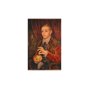 Boy With Apple Jigsaw Puzzle