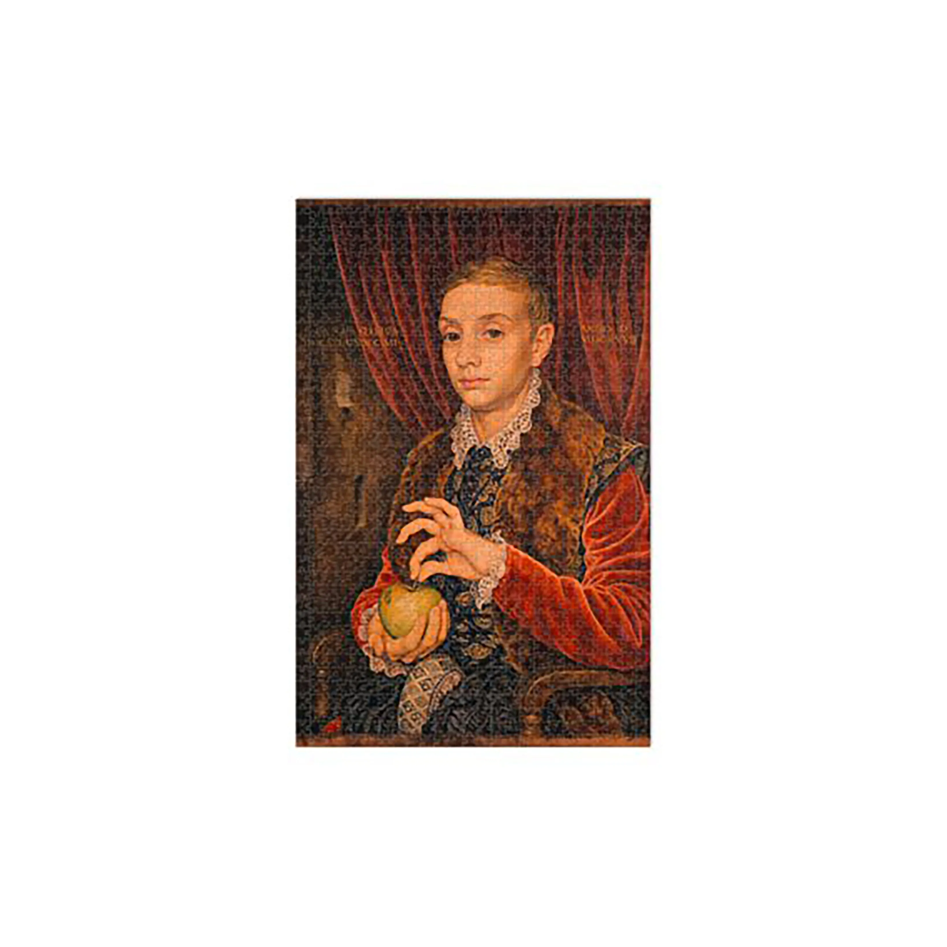 Boy With Apple Jigsaw Puzzle
