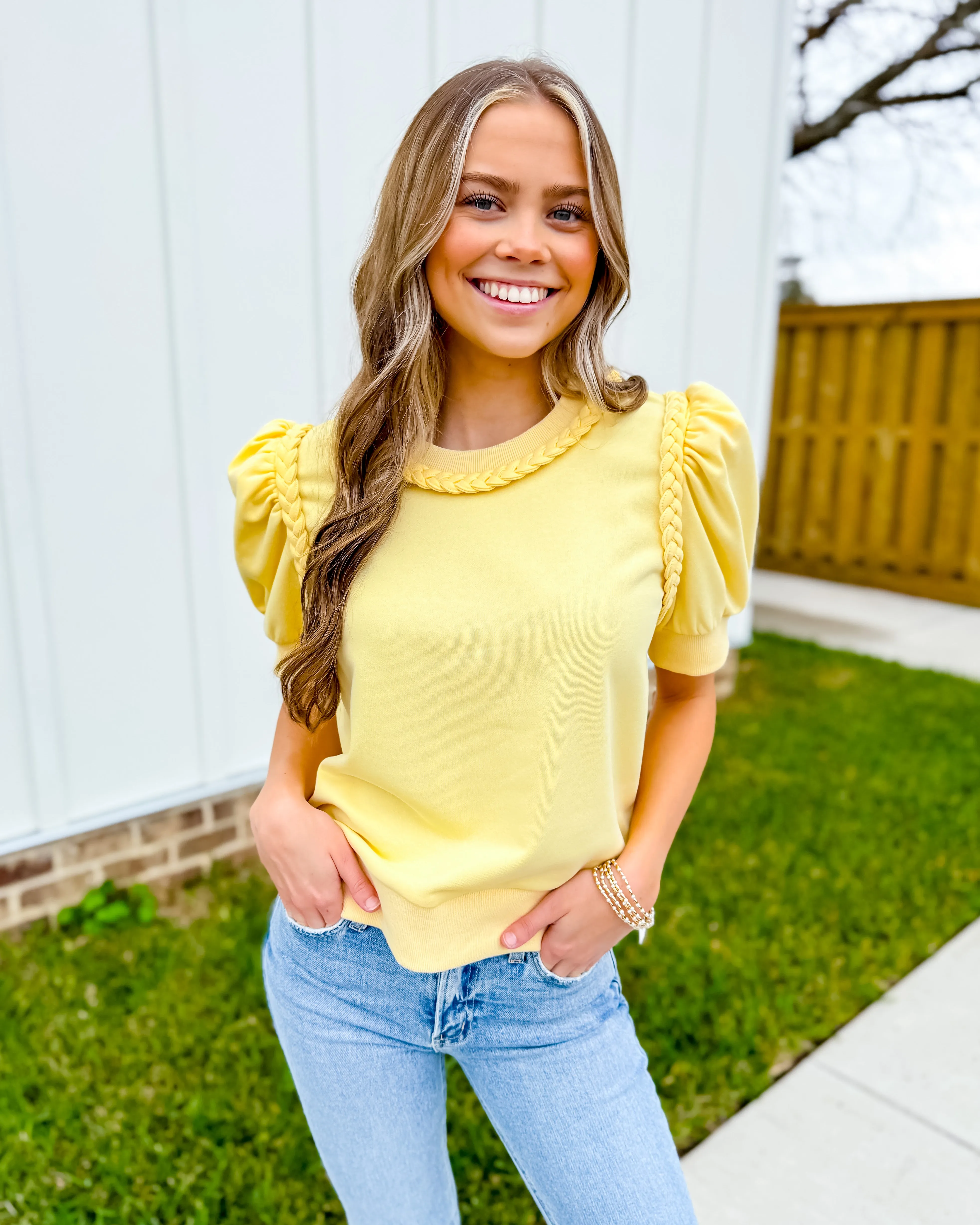 Braided Detail Top