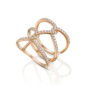 Braided Diamond Ring