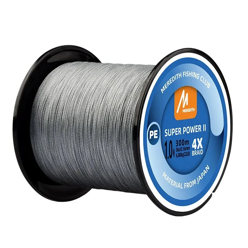 Braided PE Fishing Line 4 Strands 300M 15-80LB Multifilament Smooth