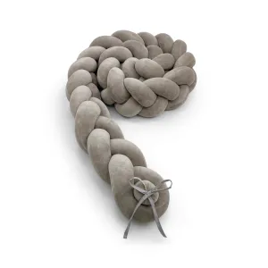 Braided Protective Velour Bumper Grey