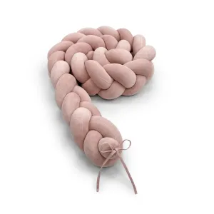 Braided Protective Velour Bumper Pink