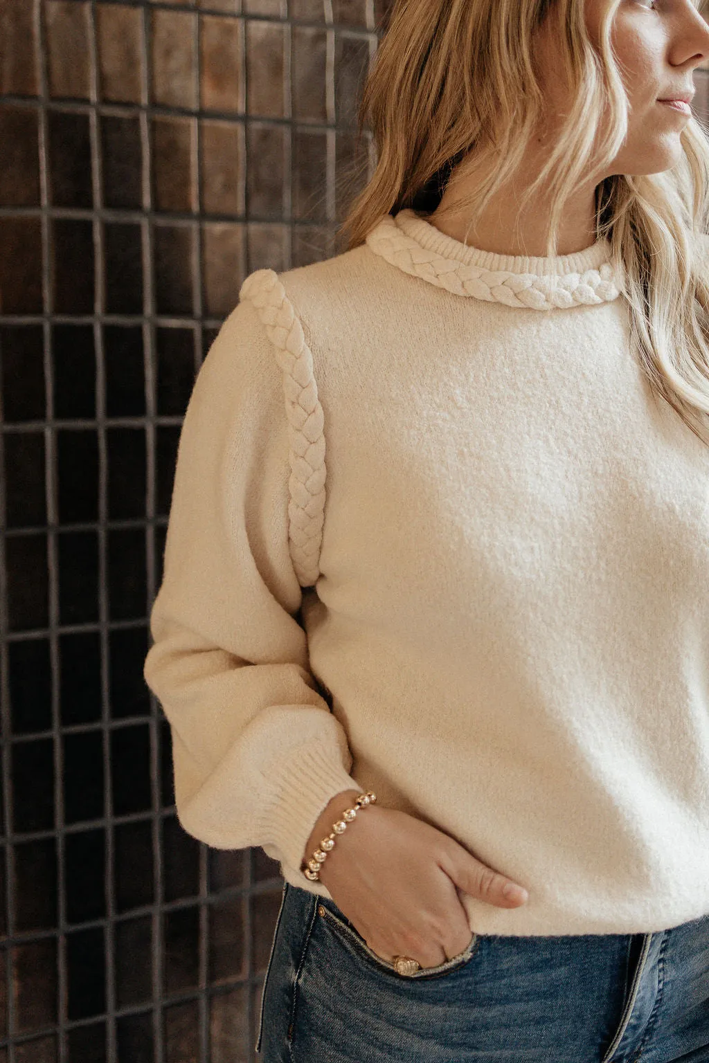 Braided Sweater