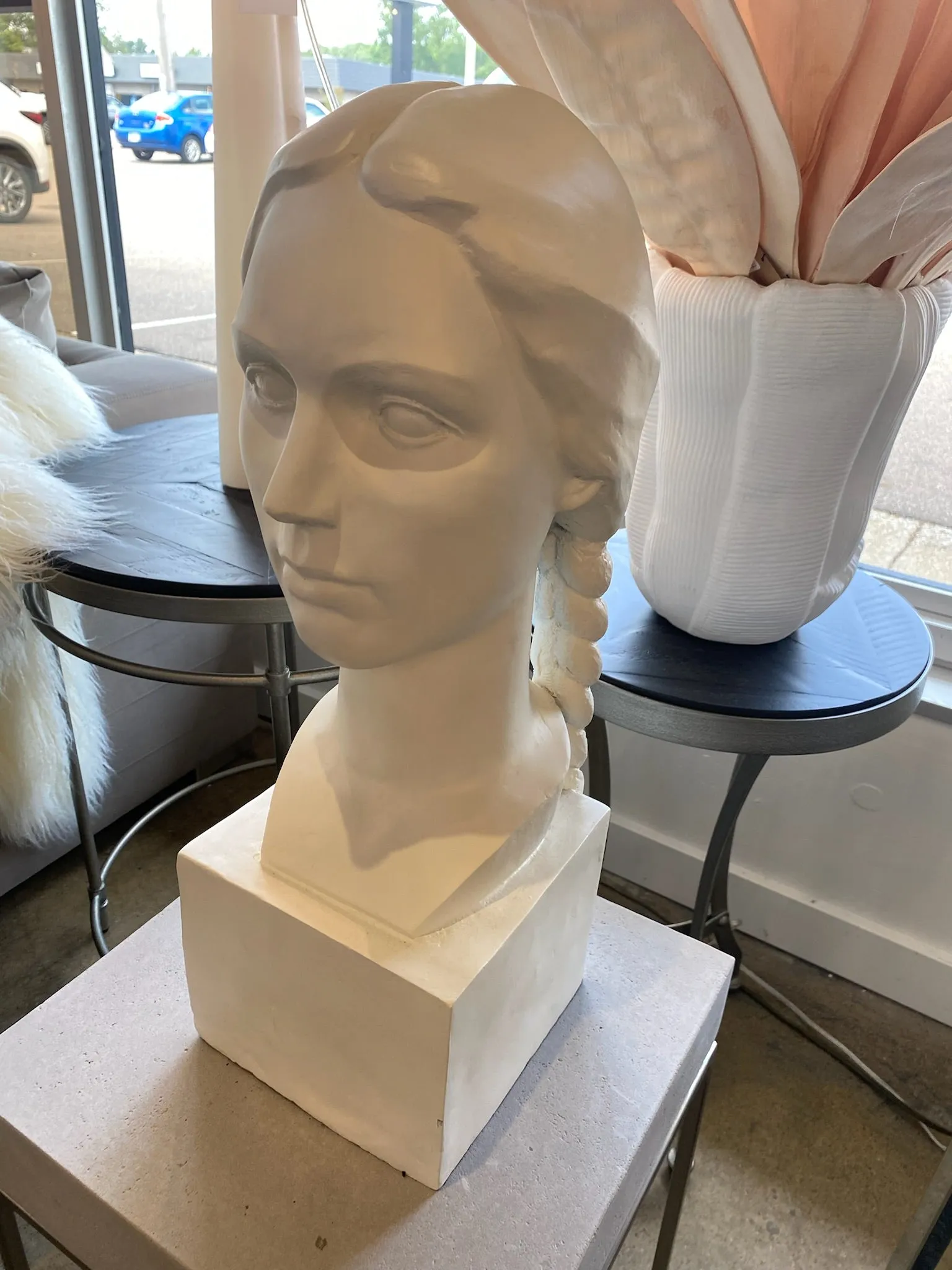BRAIDED WOMAN SCULPTURE