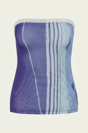 Breeze Bandeau Top in Shoreline Stripe