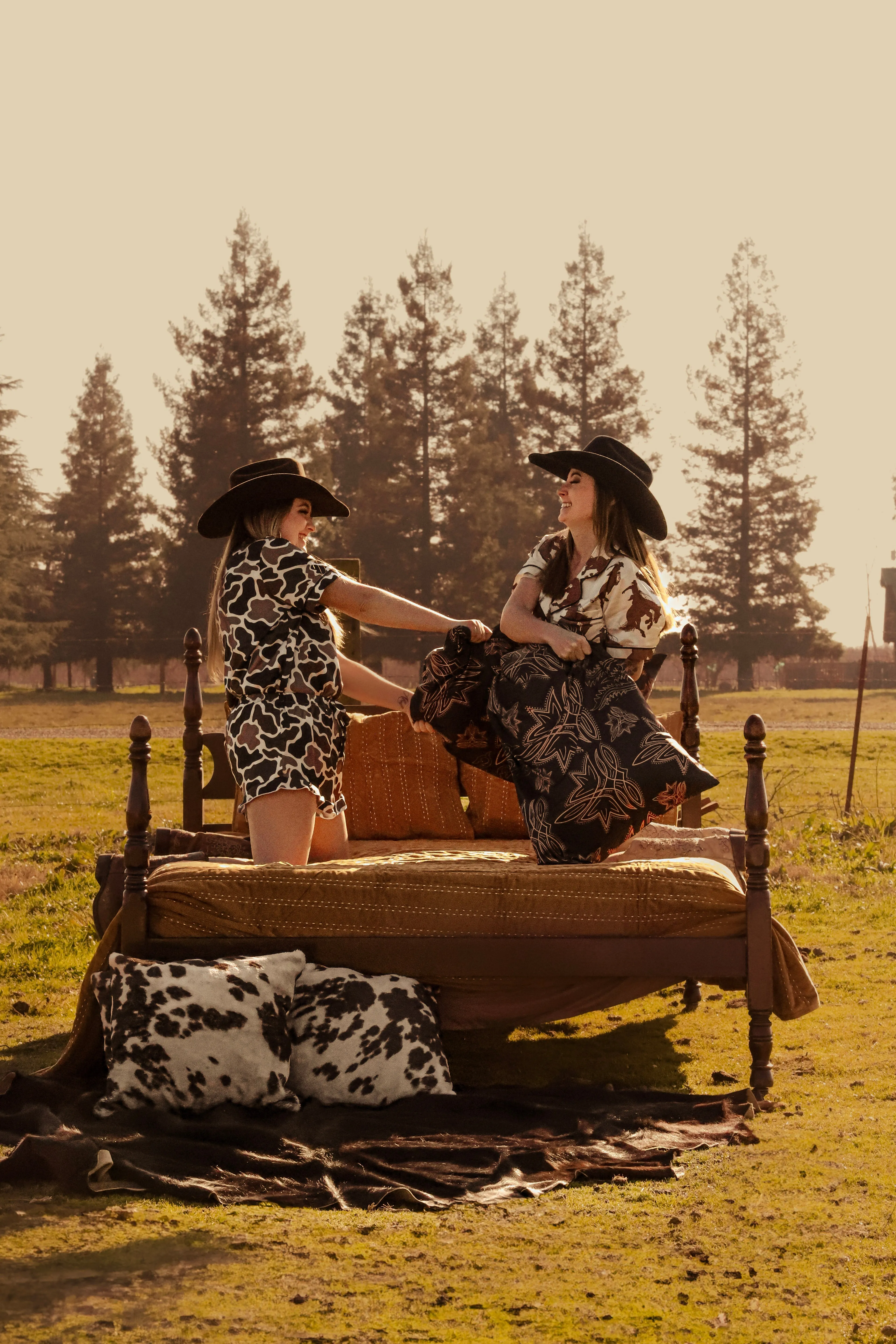 Bronc Rider Silky Pajama Set