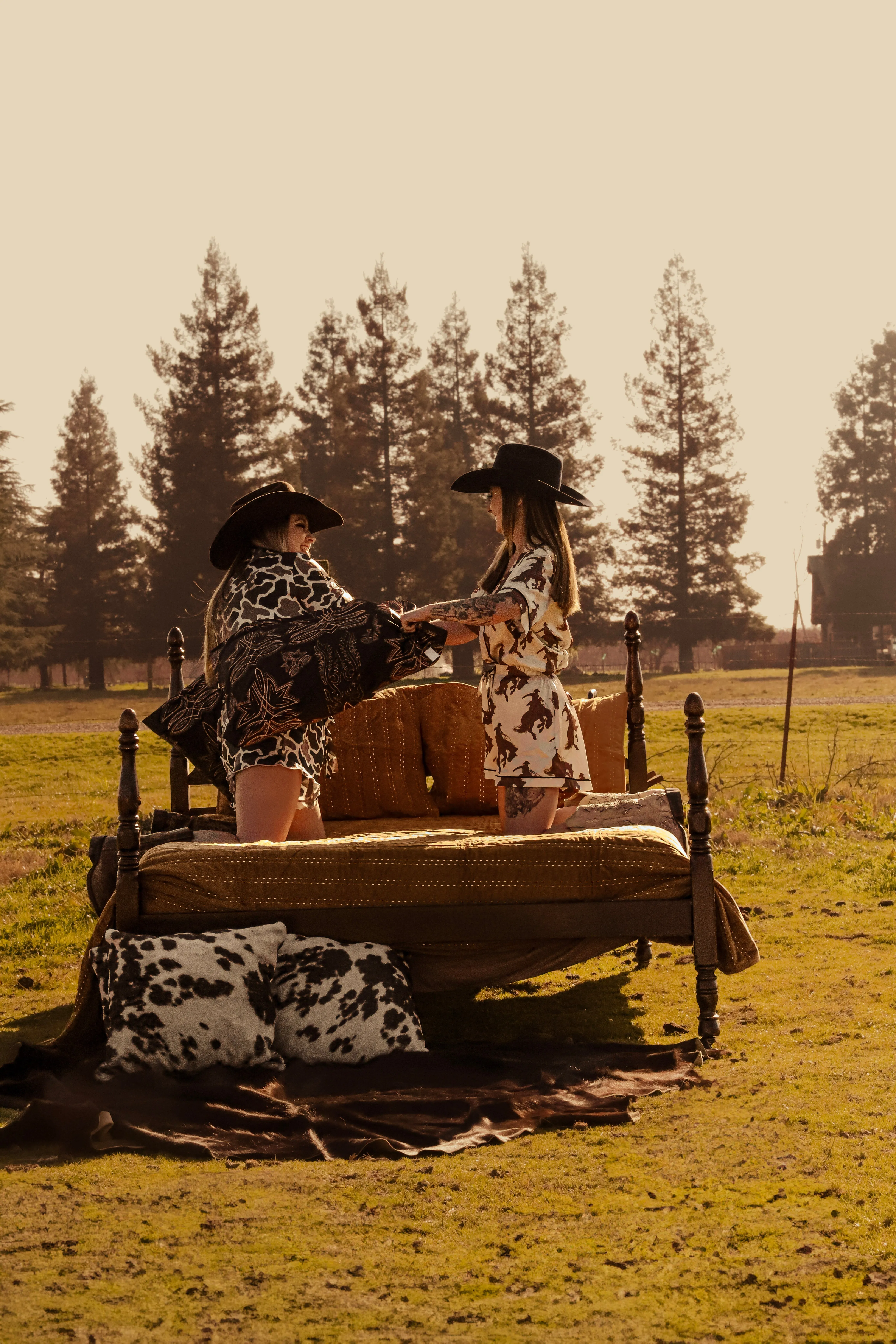 Bronc Rider Silky Pajama Set