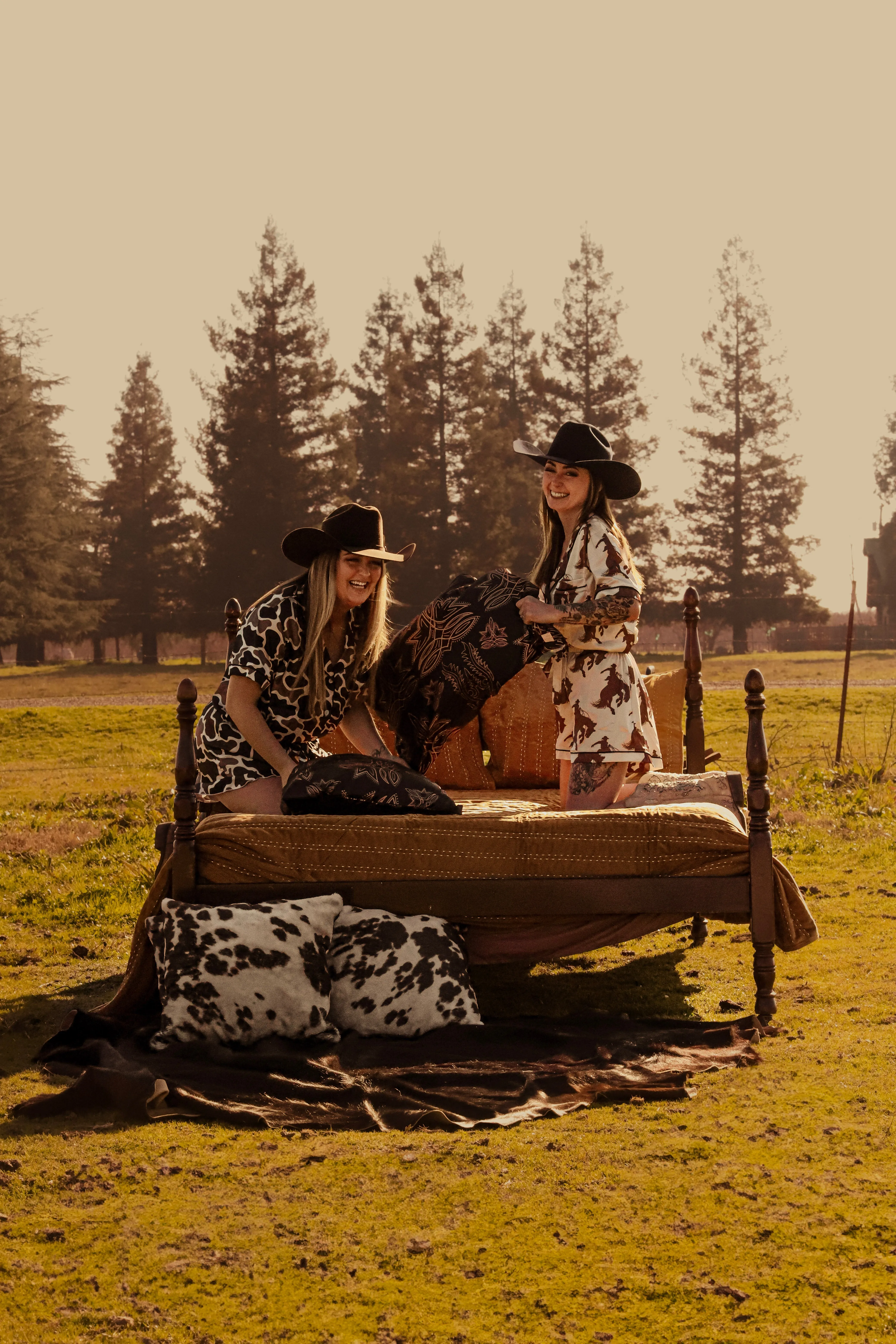 Bronc Rider Silky Pajama Set