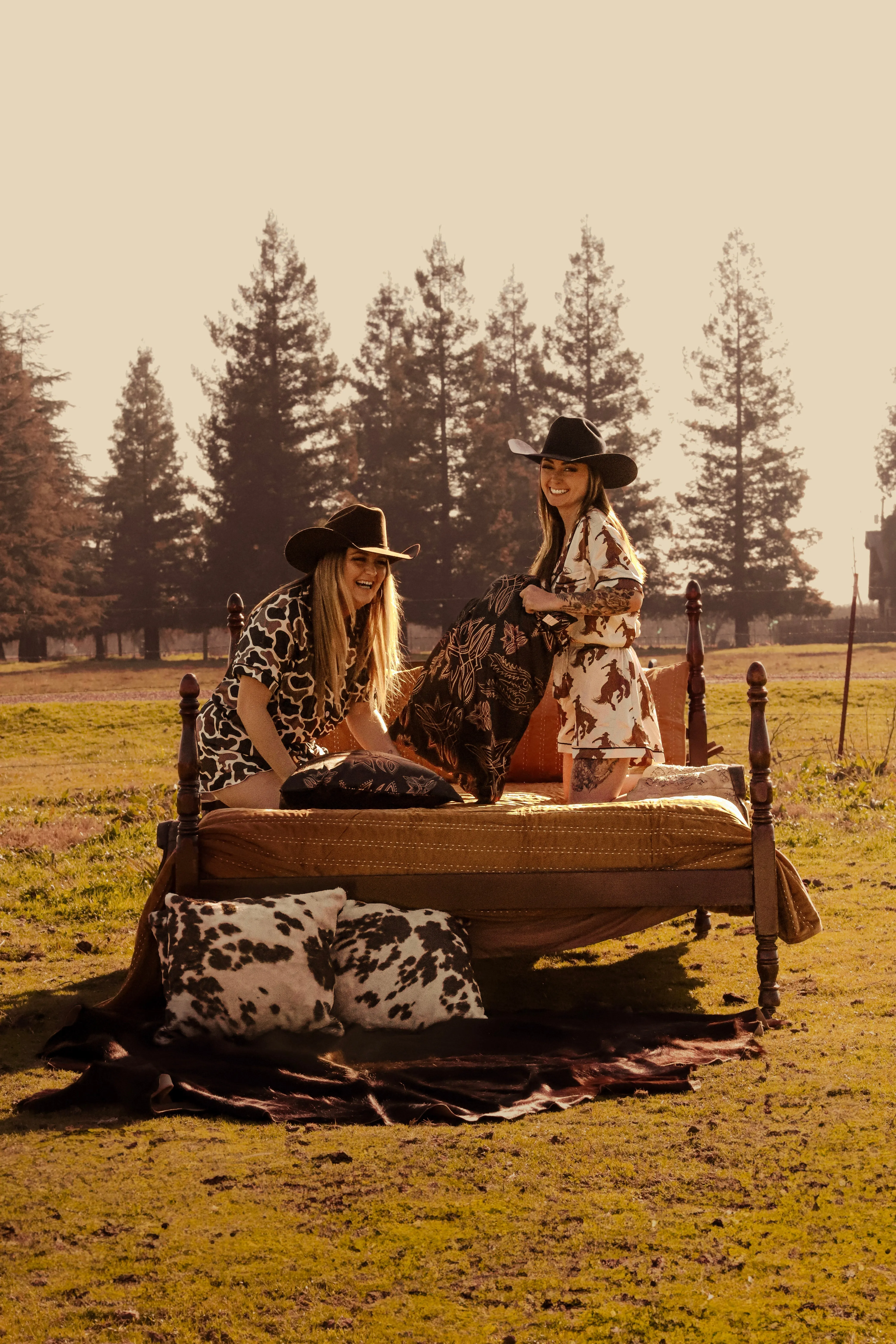 Bronc Rider Silky Pajama Set
