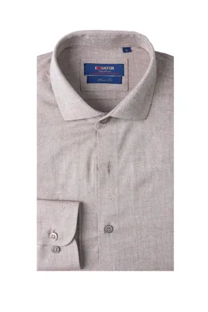 Brown Shirt-Smart Fit