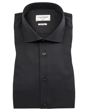 Bruun & Stengade Miles Slim Fit Black Dress Shirt