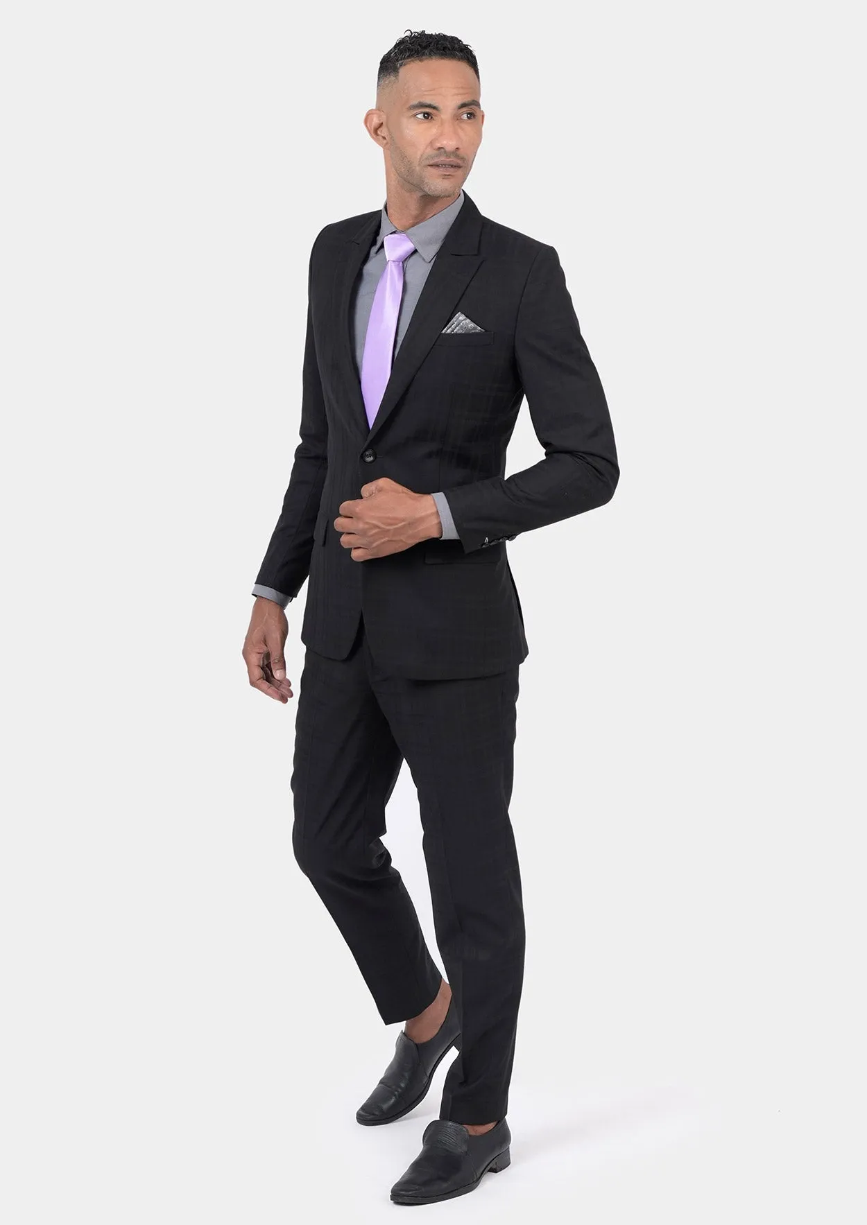 Bryant Black Check Suit