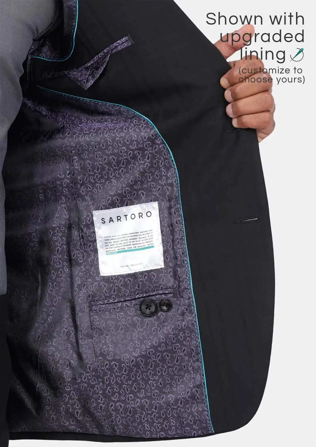 Bryant Black Check Suit