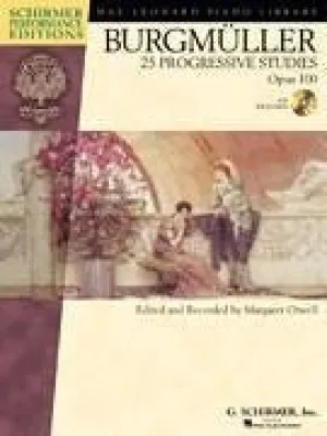 Burgmüller, 25 Progressive Studies, Opus 100 (Book & CD)