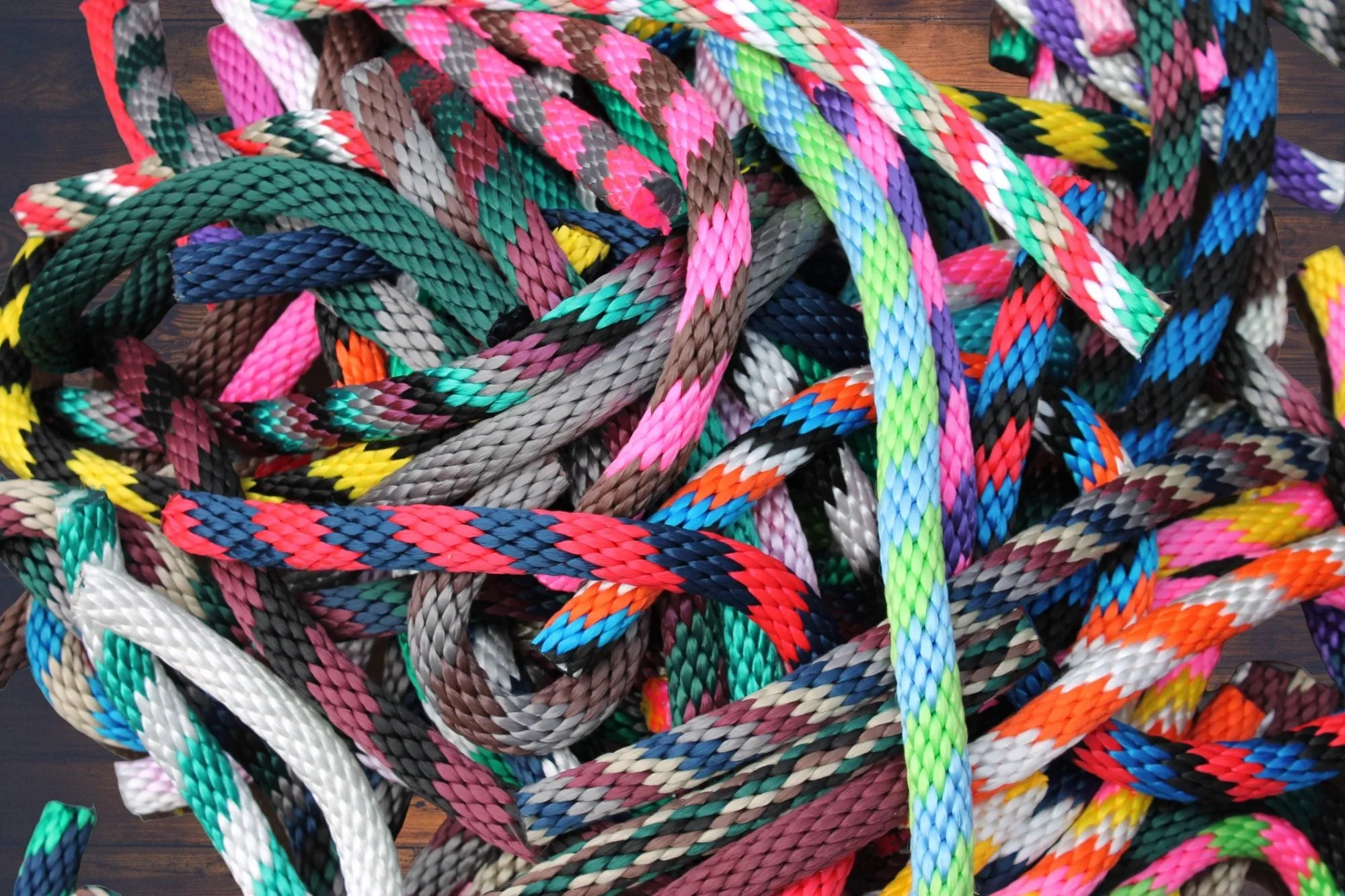 Burgundy and Navy Solid Braided Multifilament Polypropylene Rope