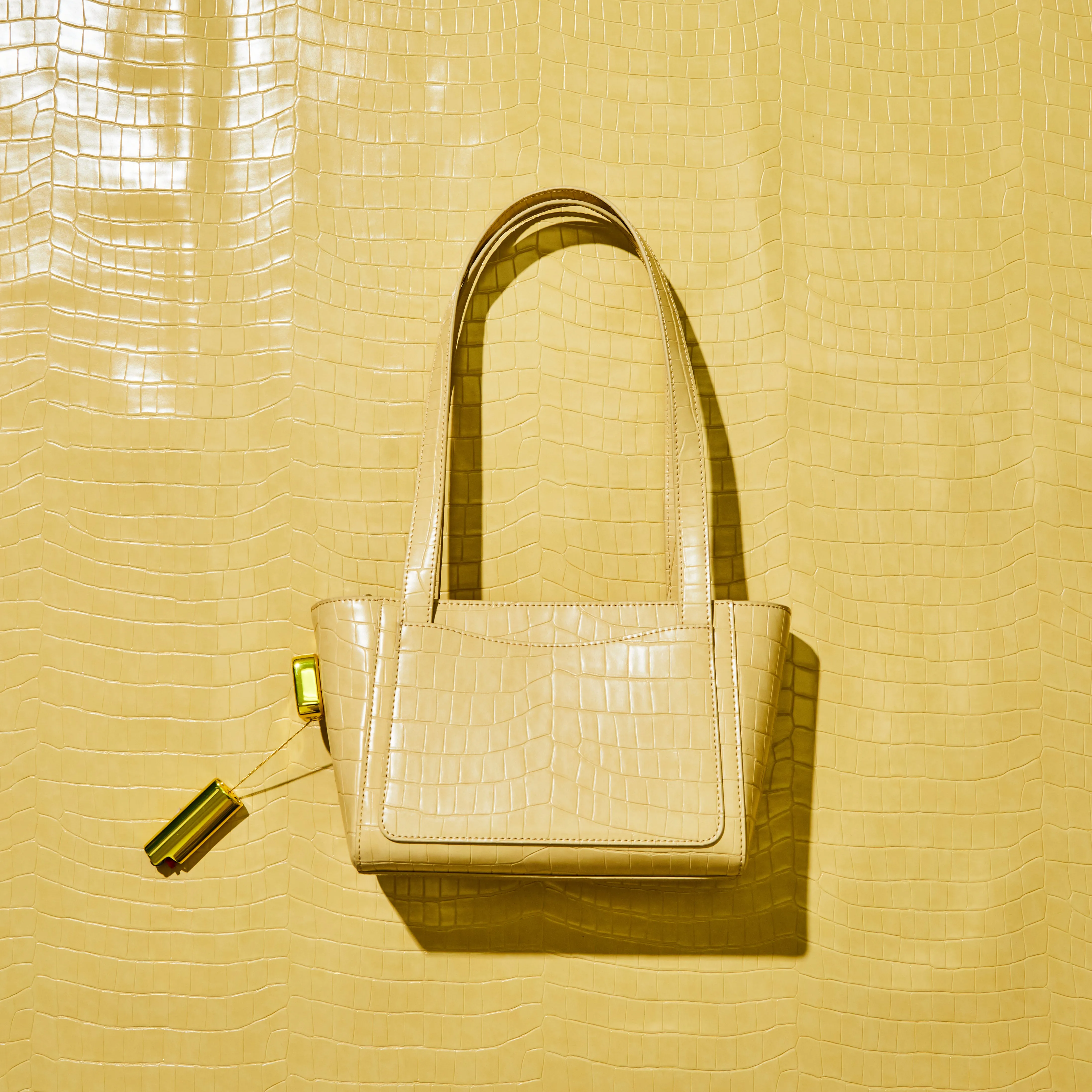 Burn Tote in Butter Croc