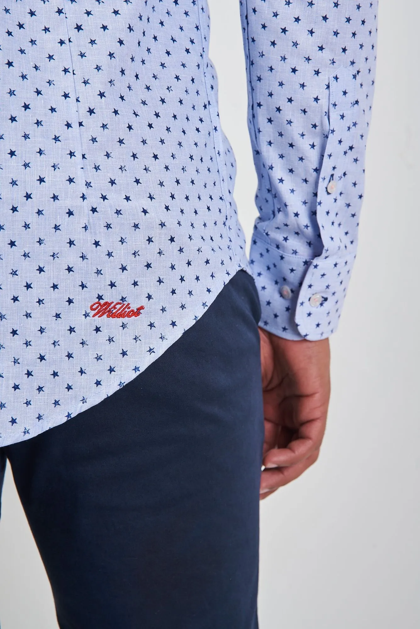 Camisa Lino Estrellas Slim Fit