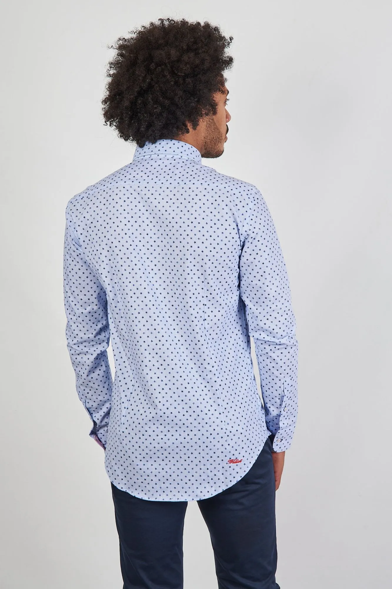 Camisa Lino Estrellas Slim Fit