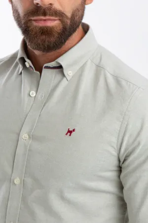 Camisa Oxford Verde Slim Fit